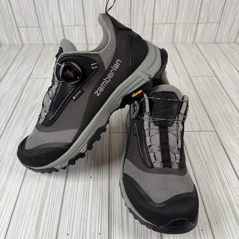 Zamberlan 167 Mamba Low Boa GTX hiking shoes US 7  EUR 40 black‎ grey Goretex